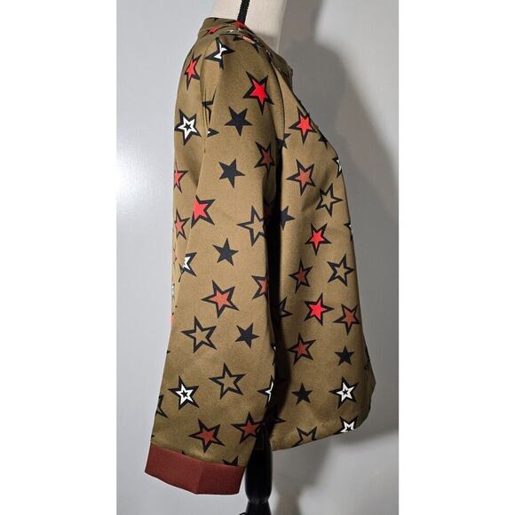 Scotch & Soda Madison Scotch Stargazer Military 1/2 Zip Pullover TOP Women MED - Picture 4 of 8